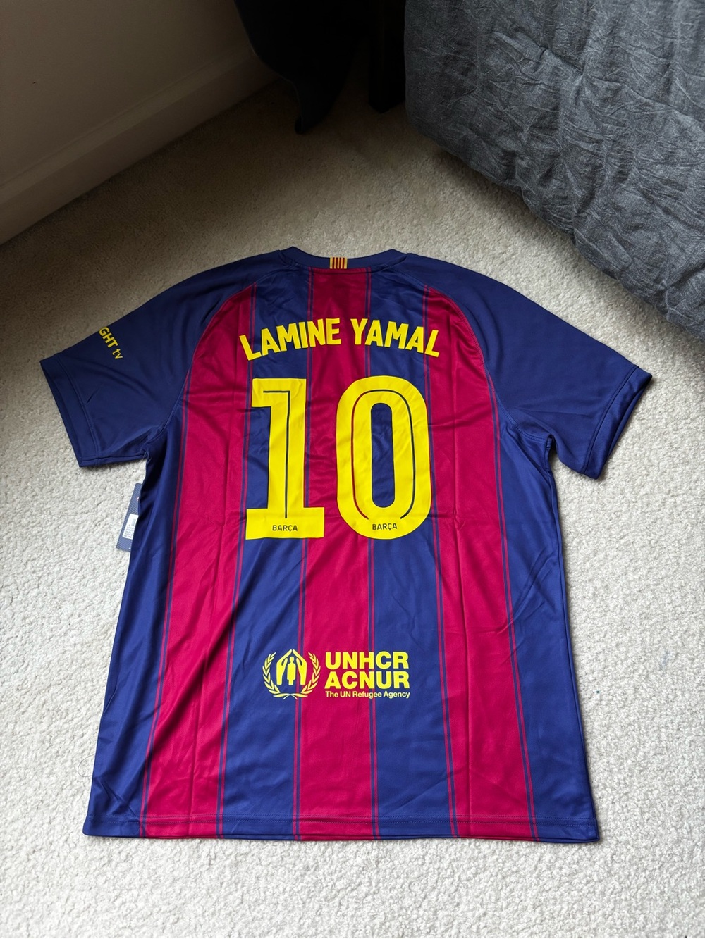 Lamine Yamal #10 Home Jersey - Blue & Red
